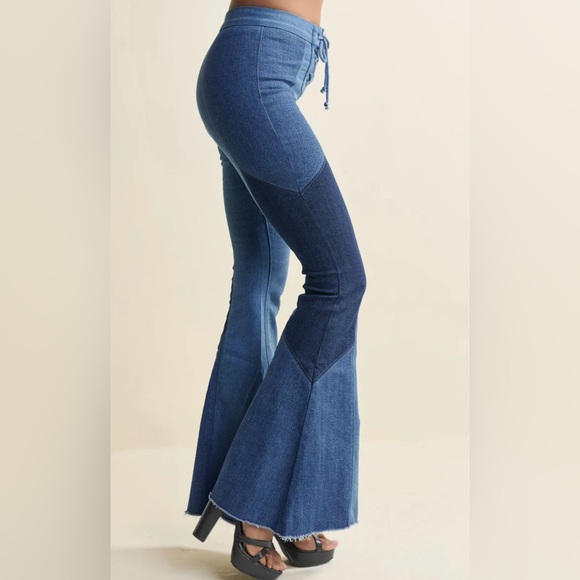 NEW Vintage Style Flare Jeans - Picture 5 of 14